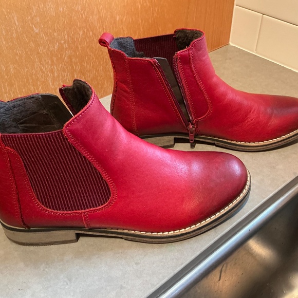 Josef Seibel Berlina red leather booties Eu 40 - Picture 2 of 7